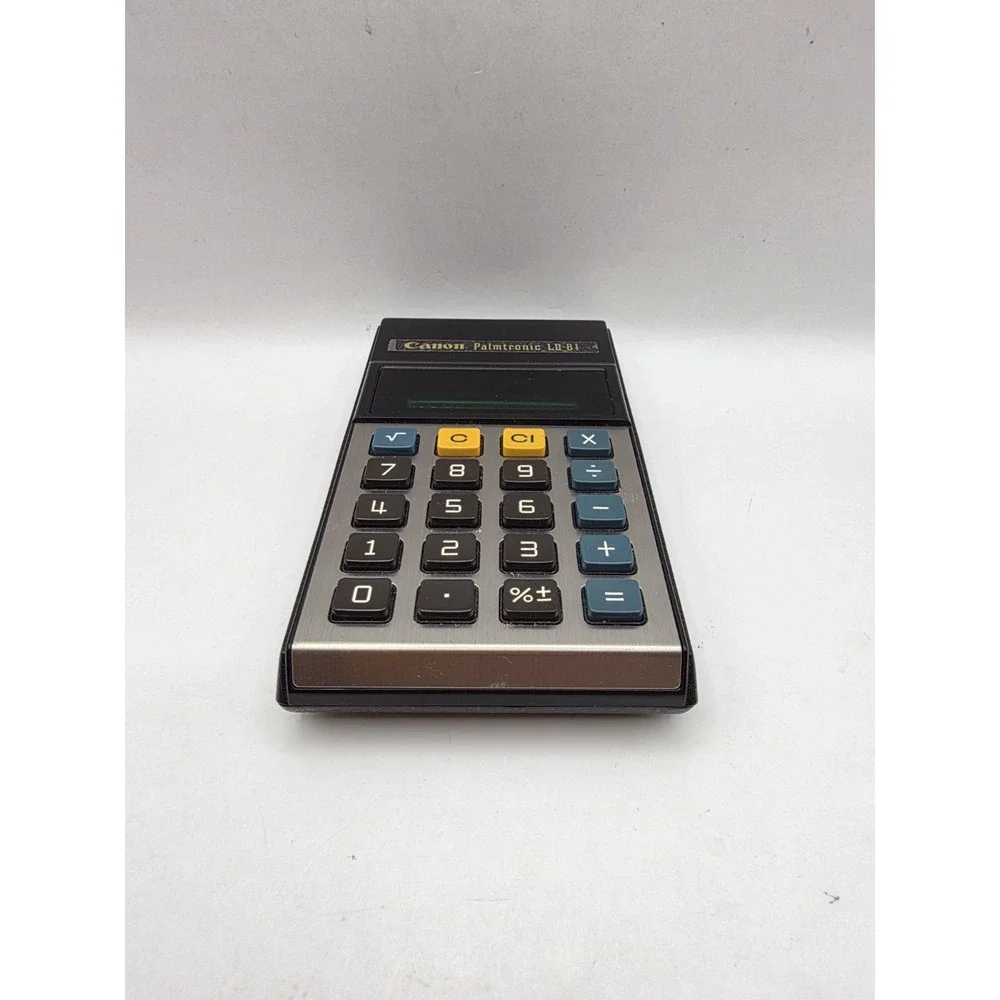 Vintage CANON Palmtronic Calculator LD-81 VFD Green Led Retro Computer Japan - Picture 9 of 11